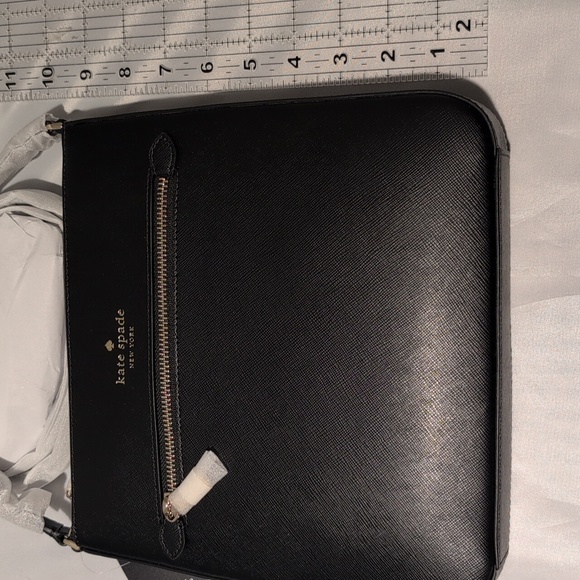 Kate Spade Large Sadie Crossbody Bag Black Saffiano Leather - Picture 7 of 12